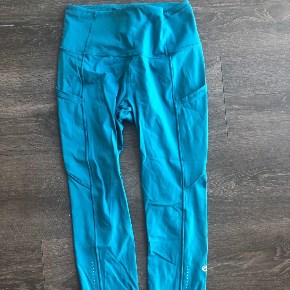 Lululemon fast and free crop sz6